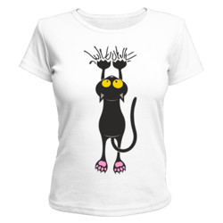 футболка кошка с коготками